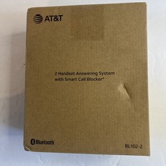 NEW Open Box AT&T 2 Handset Answering System With Smart Call Blocker BL102-2
