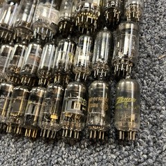 Vintage Vacuum Tube Lot Mixed Brands RCA GE Zenith Sylvania Untested 66+ Tubes