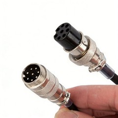 8 Pin Mic Cable Male to Female Cord Coiled Extension FOR YAESU ICOM KENWOOD