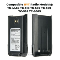 10PC 1300mAh Replacement BL1301 Li-ion Battery For HYT TC-508 TC518 TC580 Radios