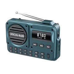 Portable Radio AM FM Rechargeable Pocket Radio W/ Best Reception Digital Tuning