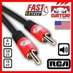 Subwoofer Audio Cable 1 RCA To 1 RCA Coaxial Dual Layer Gold Plated Plug Cord