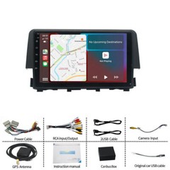 Android 15 Carplay Stereo For Honda Civic 2016 2017 2018 2019 2020 GPS Nav Radio