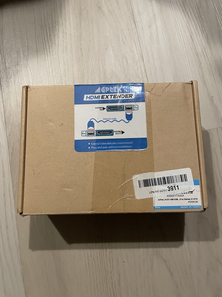 AGPTEK HDMI EXTENDER RECEIVER & SENDER 1080P UP TO 50 METERS ETHERNET