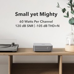 WiiM Amp Pro Multiroom Streaming Amplifier 60W HDMI ARC Google Cast
