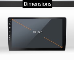 10 Inch Android 10.0 2 DIN Car Radio Stereo GPS Head Unit 4G+64G RDS Octa Core