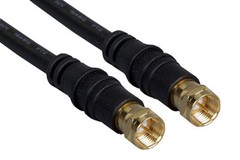 3-100FT F-Type RG6 18AWG Gold Plate Coaxial Cord Digital Cable Satellite TV RG-6