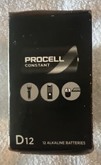 Duracell PC1300 1.5V D12 Procell Alkaline-Manganese Dioxide Battery, 12 Count