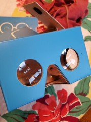 Google Fiber Cardboard Virtual Reality VR Viewer 3D Glasses Mobile for Phone