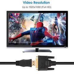 DVI to HDMI Cable Cord Wire 10FT 10 feet for HDTV PC Monitor Computer Laptop New