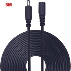 16ft DC Power Extension Cable 5.5mm x 2.1mm Male Female Cord 18AWG 12V 24V 10A