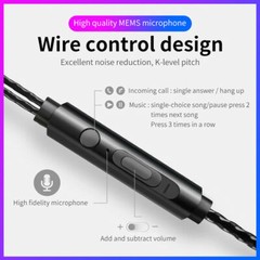 3.5mm HIFI Super Bass Headset In-Ear Earphone Stereo Earbuds Headphone Wired Mic