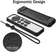 Shockproof Remote Case for Apple TV Siri Remote 2022 2021 TPU Anti Slip Cover