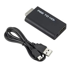 PS2 to HDMI Video Converter Adapter with 3.5mm Audio Output for HDTV Monitor US