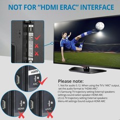 192KHz HDMI ARC Audio Extractor to Optical TOSLINK SPDIF & Coaxial Audio Spli…