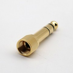 6.35mm Stereo Male to 3.5mm Female Jack Headphone Earphone Audio Adapter w/Screw