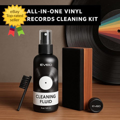 Vinyl Record Cleaning Kit 4 In 1 Record Cleaner Brush Liquid Duster Stylus Gel