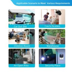 H2C8 Waterproof 656ft Wireless Driveway Alarm Motion Sensor Alarm Indoor Outdoor