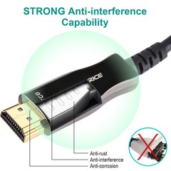 50FT Fiber Optic HDMI 2.1 Cable 48Gbps ARC Dolby Vision 3D HDR10/+ HDCP2.2 4:4:4