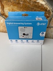 AT&T 1740 Digital Answering System With Time and Day Stamp – White
