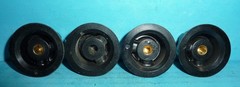 4 Popular Radio Receivers Transmitters Transceiver Knobs 1.5in Dia 0.25in Shaft