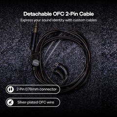 7Hz x Crinacle Zero:2 Updated 10mm Dynamic Driver IEM Wired Earbuds for Musician
