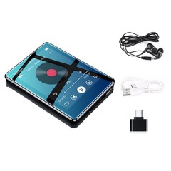 Black 2.4” MP3 Player BT 5.0 HiFi Lossless Sound FM Radio Voice Recorder NEW