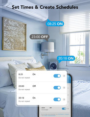 Dual Smart Plug 4 Pack, 15A Wifi Bluetooth Outlet, Work with Alexa and Google As