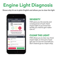 FIXD OBD-II ACTIVE CAR HEALTH MONITOR ENGINE CODE READER DIAGNOSTIC SCANNER