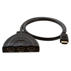 3×1 HDMI Pigtail Switcher HDMI Switch Cable Selector 1080p Full HD TV PC Monitor