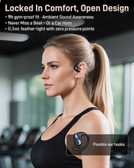 Voistek Wireless Open Ear Headphone Bluetooth 3D Sound Ear Hook TWS Earbuds