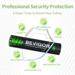 Bevigor Rechargeable Aaa Batteries 1100 Mah High Capacity Lsd Self Discharge