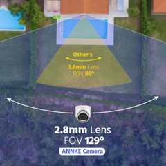 ANNKE 5MP 4IN1 Full Color Night Vision CCTV Security Camera Audio Recording IP67