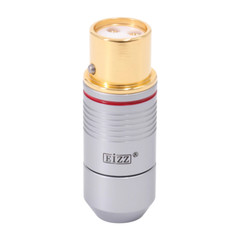 24K Gold Plated HIFI Audio Cable Plug Pure Copper XLR Connector Male Female
