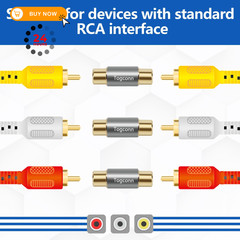 Togconn RCA Adapter – 10Pack Gold Plated Dual 10 Pack, Female to
