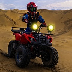 AUXBEAM 4″ Amber LED Work Light Bar Spot Pods Offroad Truck ATV Driving Fog Lamp