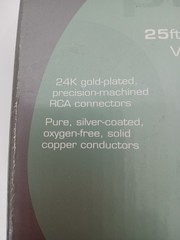 Acoustic Research Pro 2 RCA 25 ft Component Video Cable 24K Gold Plated
