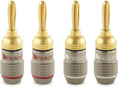 FanLock Excel Series 24k Gold Plated Banana Plug 10 AWG – 18 AWG Gauge Size 4…