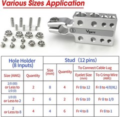 20-Way Lead Acid Battery Post Terminal Ends Distribution AM20(8AWG up to 4/0(XL)