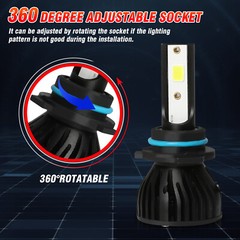 For GMC C1500 1988-1999 Combo High Low Beam 6000K Front LED Headlight Bulbs P4C