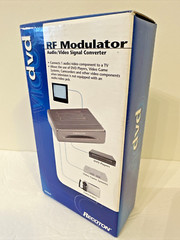 RF Modulator Audio / Video Converter Model DVD647 DVD Video Games Camcorders NEW
