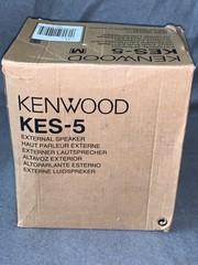 Set of 2 Kenwood KES-5 External Speakers (1 used 1 un-used) & 1 Cobra CA-73 mic