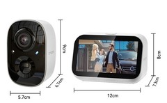 5G Security 4-Cam Kit Solar Security Cameras Wireless Outdoor 360° with Monitor