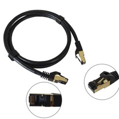 CAT8 Ethernet Cable Super Speed 40Gbps LAN 3ft 6ft 10ft 25ft Black Gold