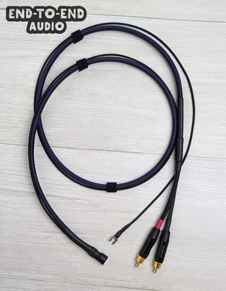Turntable Tonearm Cable | Mogami Cable, Gold 5-Pin DIN, Dual Gold RCA or XLR