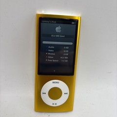 Apple iPod Nano 5th Generation 8GB Yellow A1320 Video Camera MP3 Player