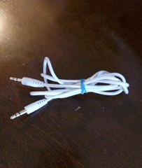 3.5mm Audio Stereo Male to Male Cable Aux Headphone Jack White