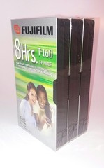 Fujifilm 3 Pack VHS Blank Tapes T-160 Up To 8hrs – Brand New