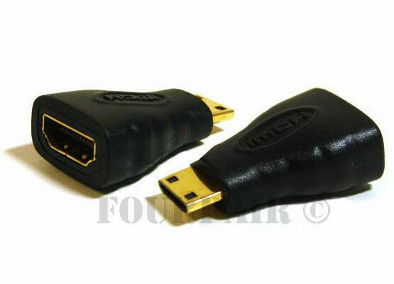HDMI Female to Mini HDMI Male Type C Adapter Converter Digital Camera Camcorder