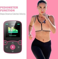 64GB MP3 Player with Clip, Bluetooth 5.3 Lossless Sound with FM Radio, Voice …